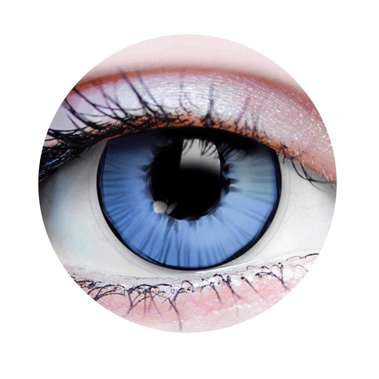 Super Hero blue Contacts, Blue Halloween Contacts