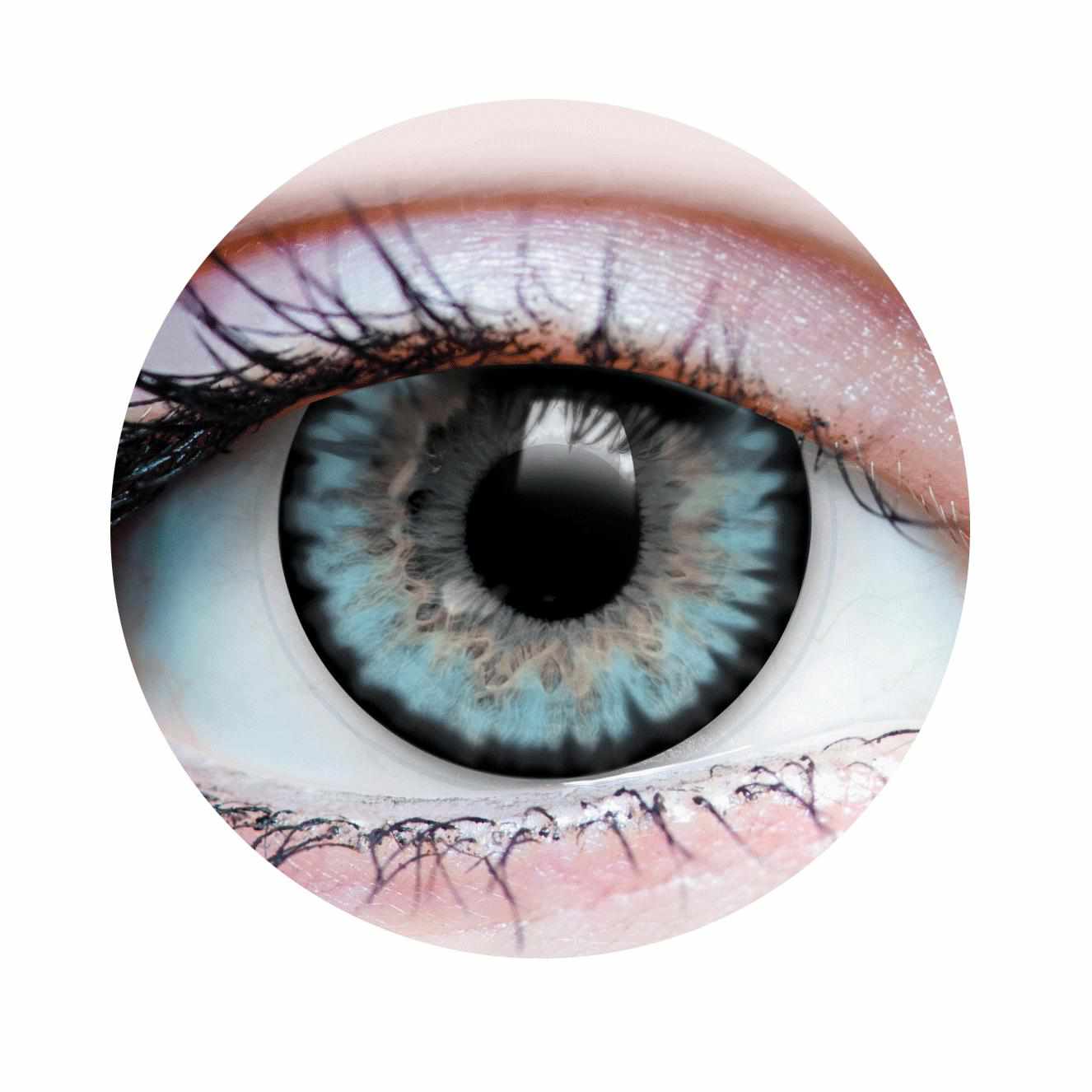 Blue colored contact lenses, coloured contact lenses, color contacts, circle lens.