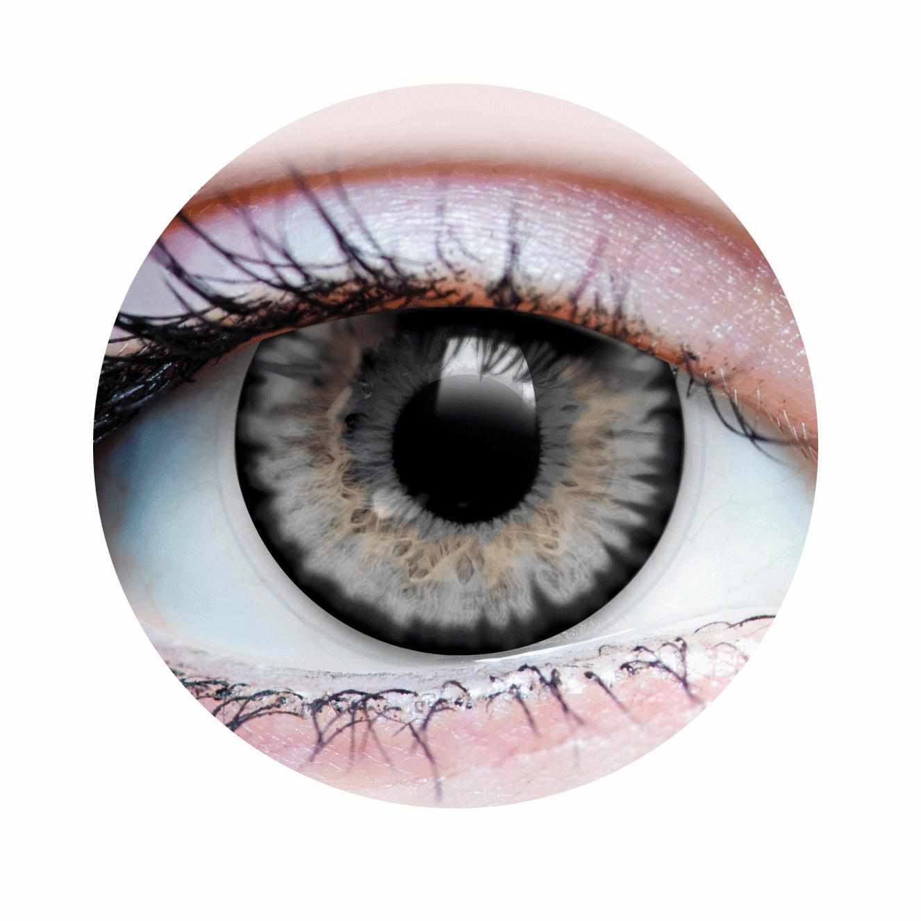 Grey colored contact lenses, coloured contact lenses, color contacts, circle lens.