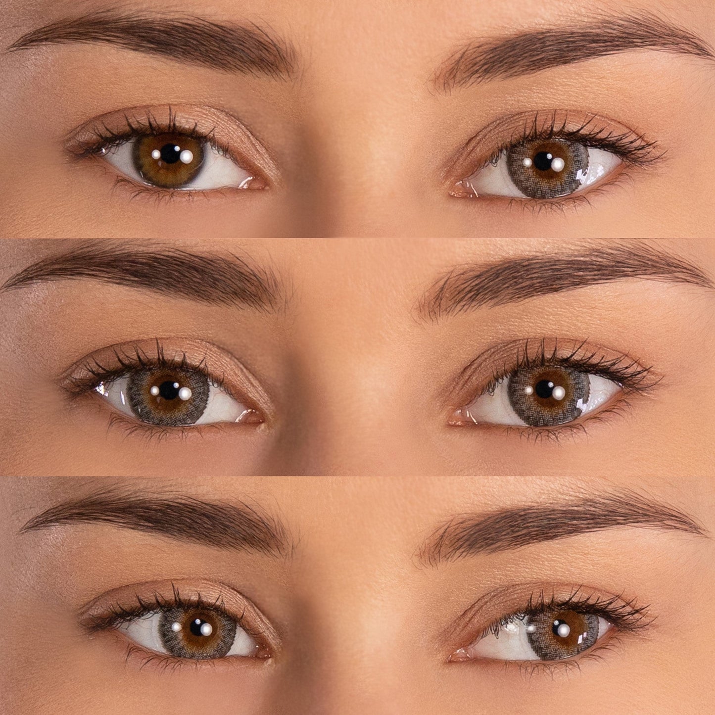 PRIMAL® Starlight Ash - Grey Colored contact lenses.