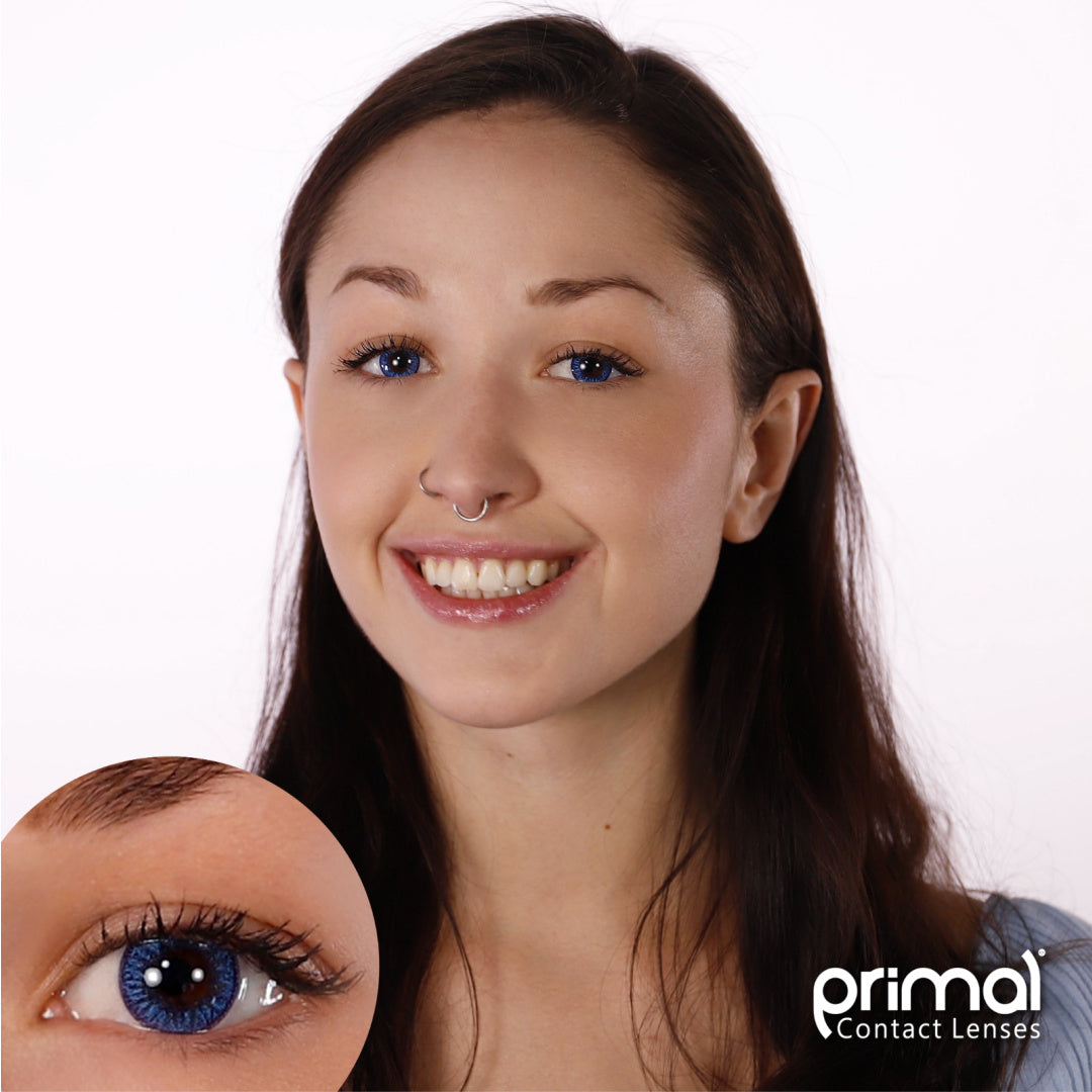PRIMAL® Enchanted Azure - Blue Colored contact Lenses