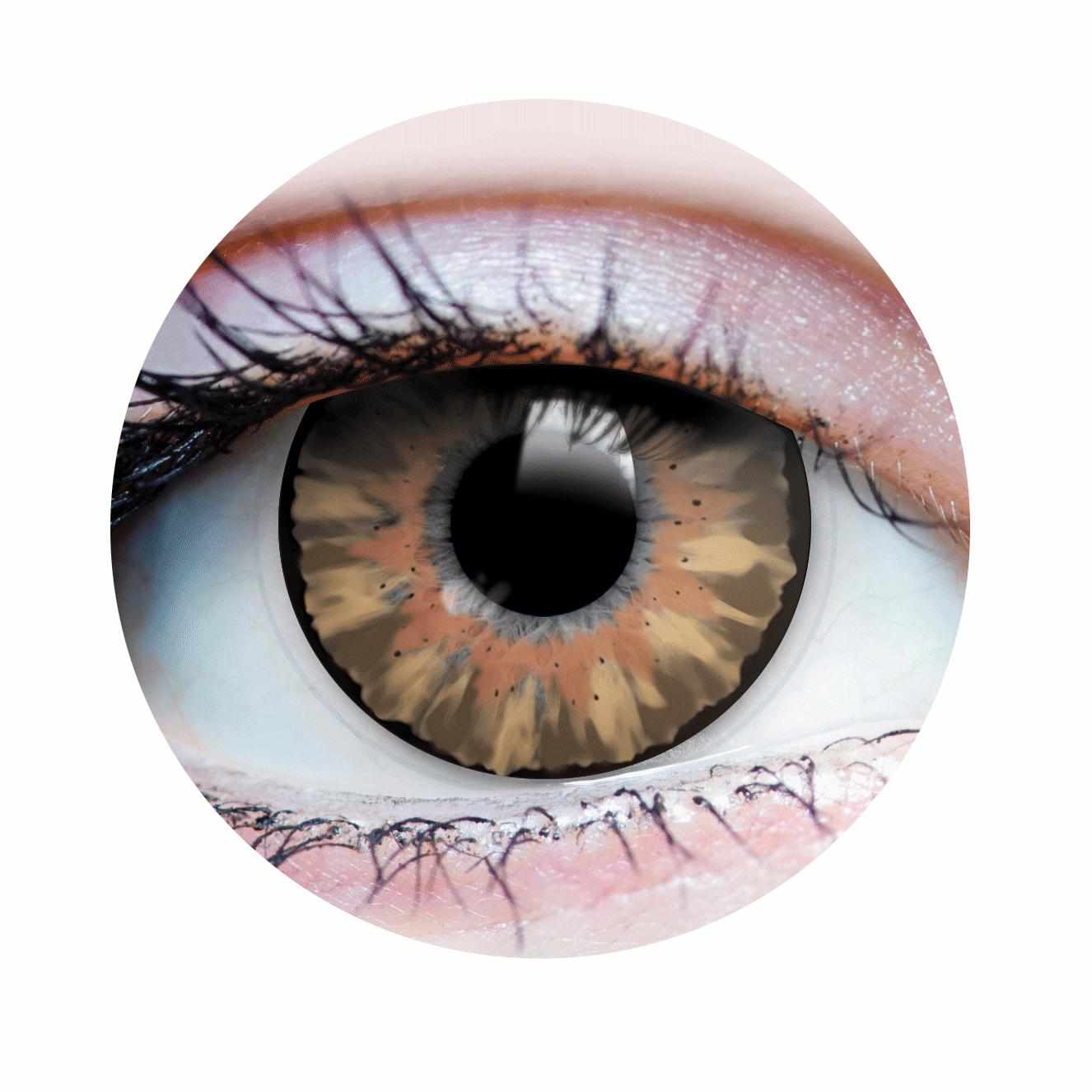 Brown colored contact lenses, coloured contact lenses, color contacts, circle lens.