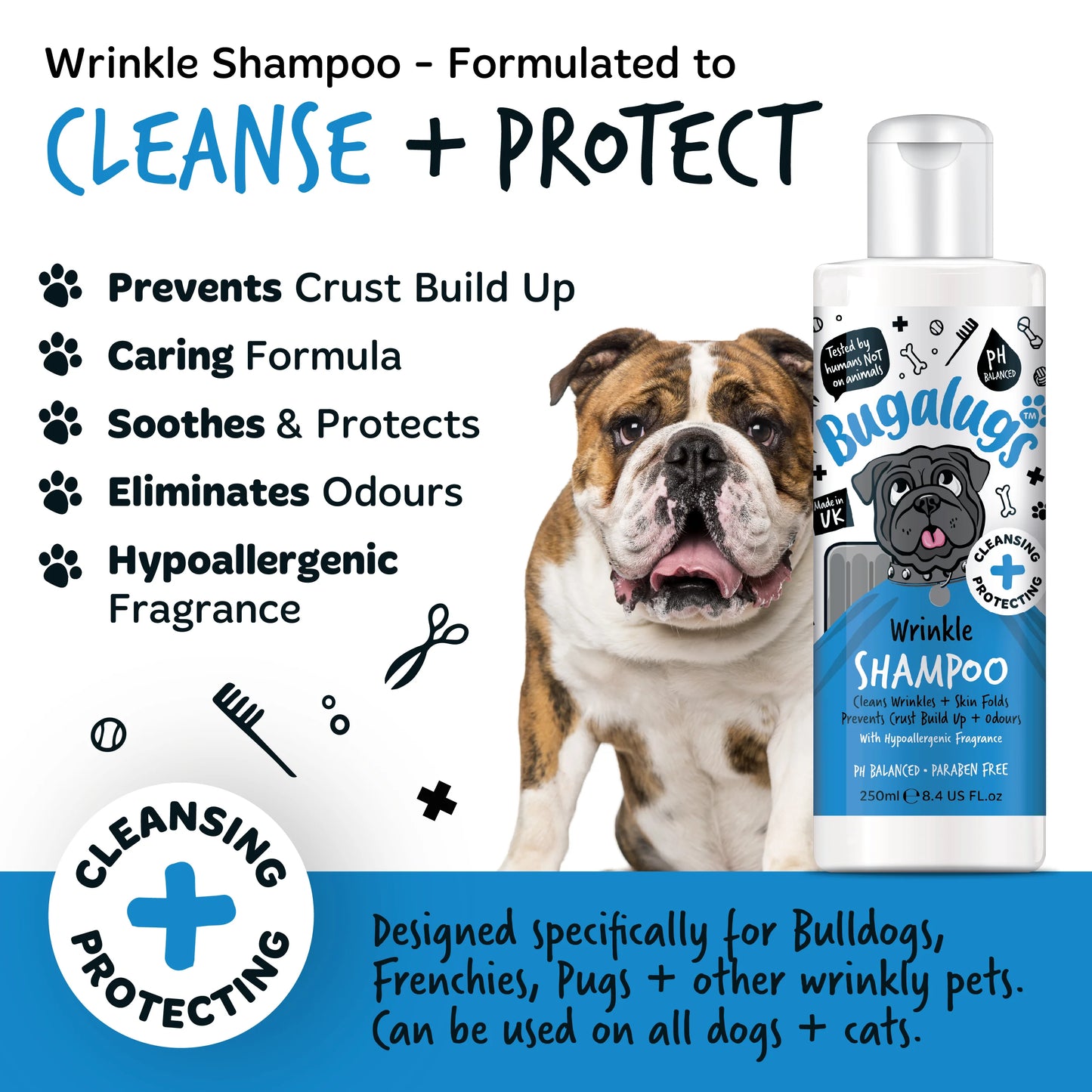 Bugalugs Wrinkle Pet Shampoo 250ml