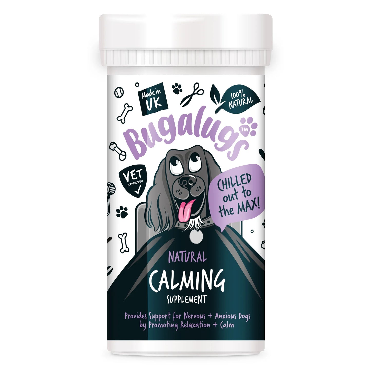 Bugalugs Calming Powder Supplement with spoon 80g