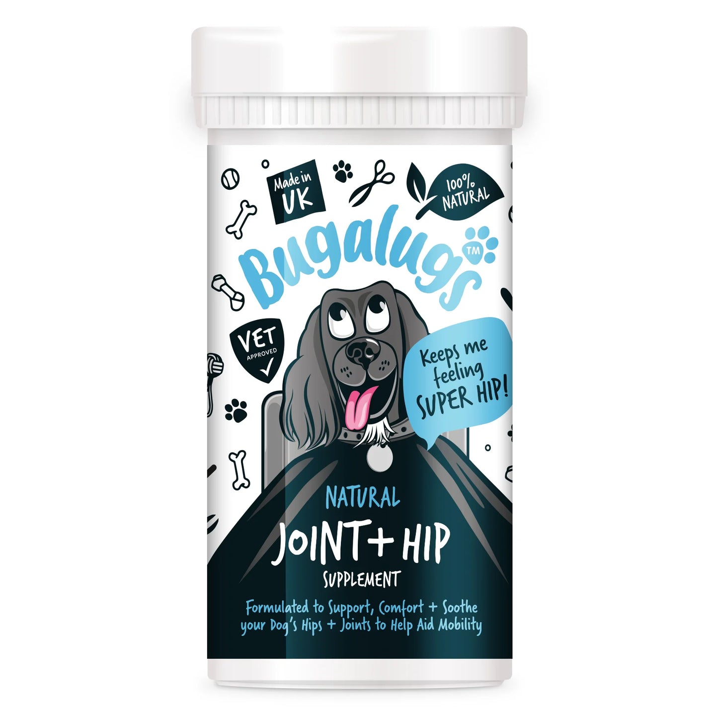 Bugalugs Joint & Hip Powder Supplement 80g for Dogs