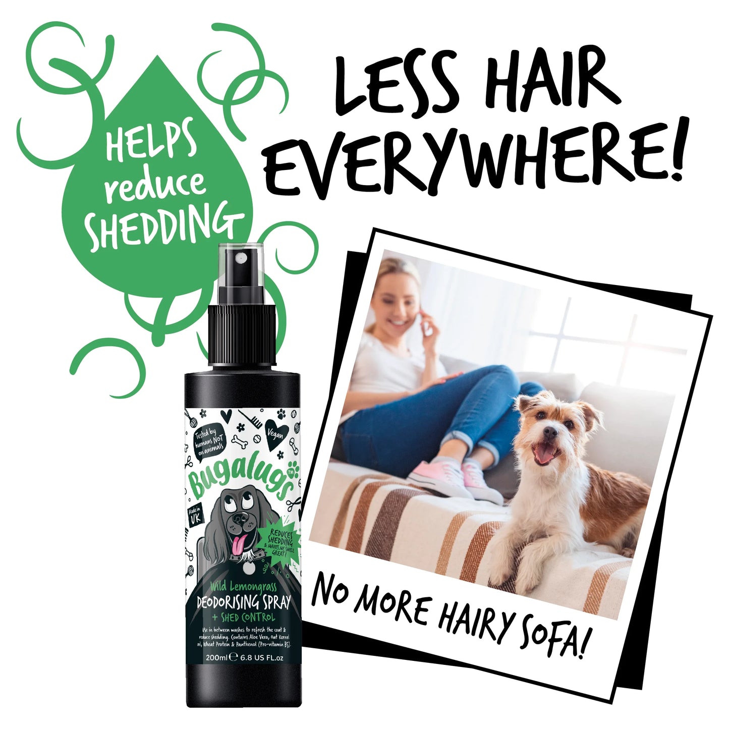 Bugalugs Baby Fresh Dog Cologne 200ml