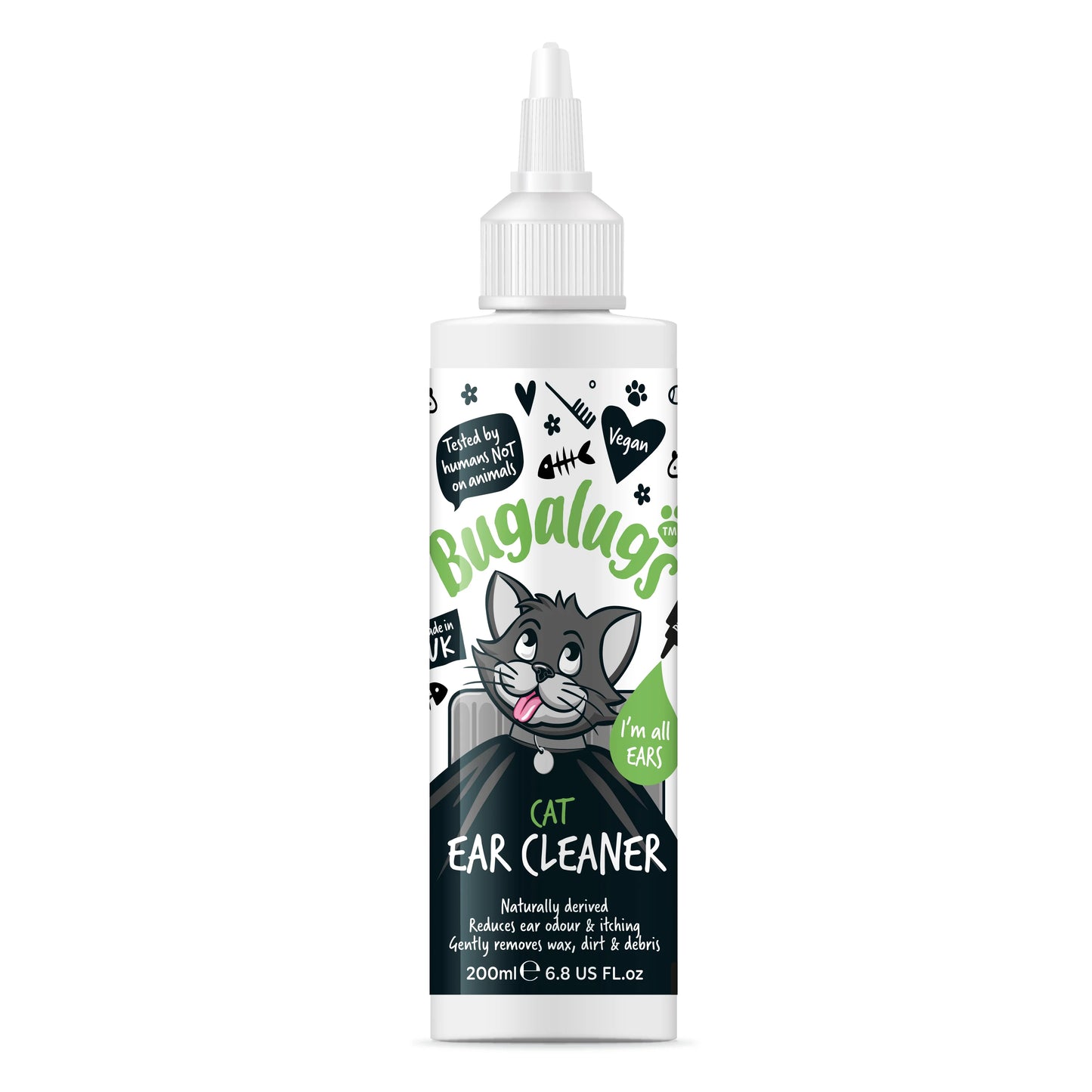 Bugalugs Cat Ear Cleaner 200ml
