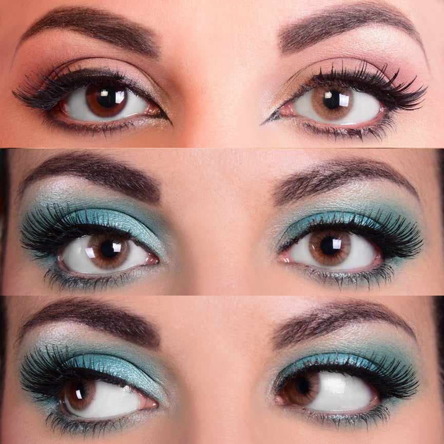 Brown colored contact lenses, coloured contact lenses, color contacts, circle lens.