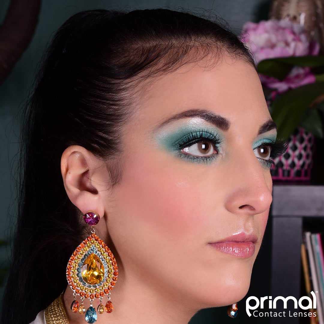 Brown colored contact lenses, coloured contact lenses, color contacts, circle lens.