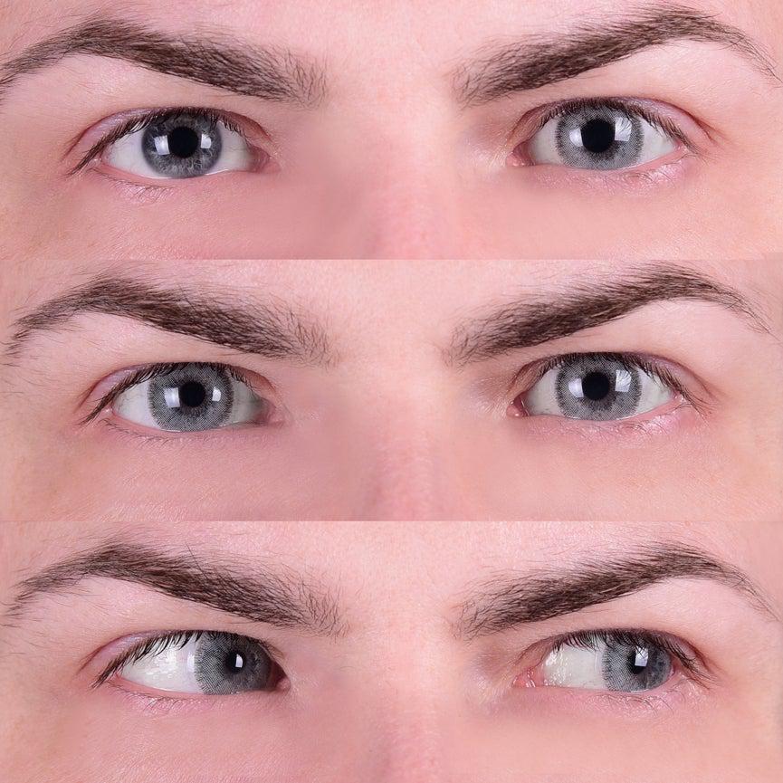 White colored contact lenses, coloured contact lenses, color contacts, circle lens.