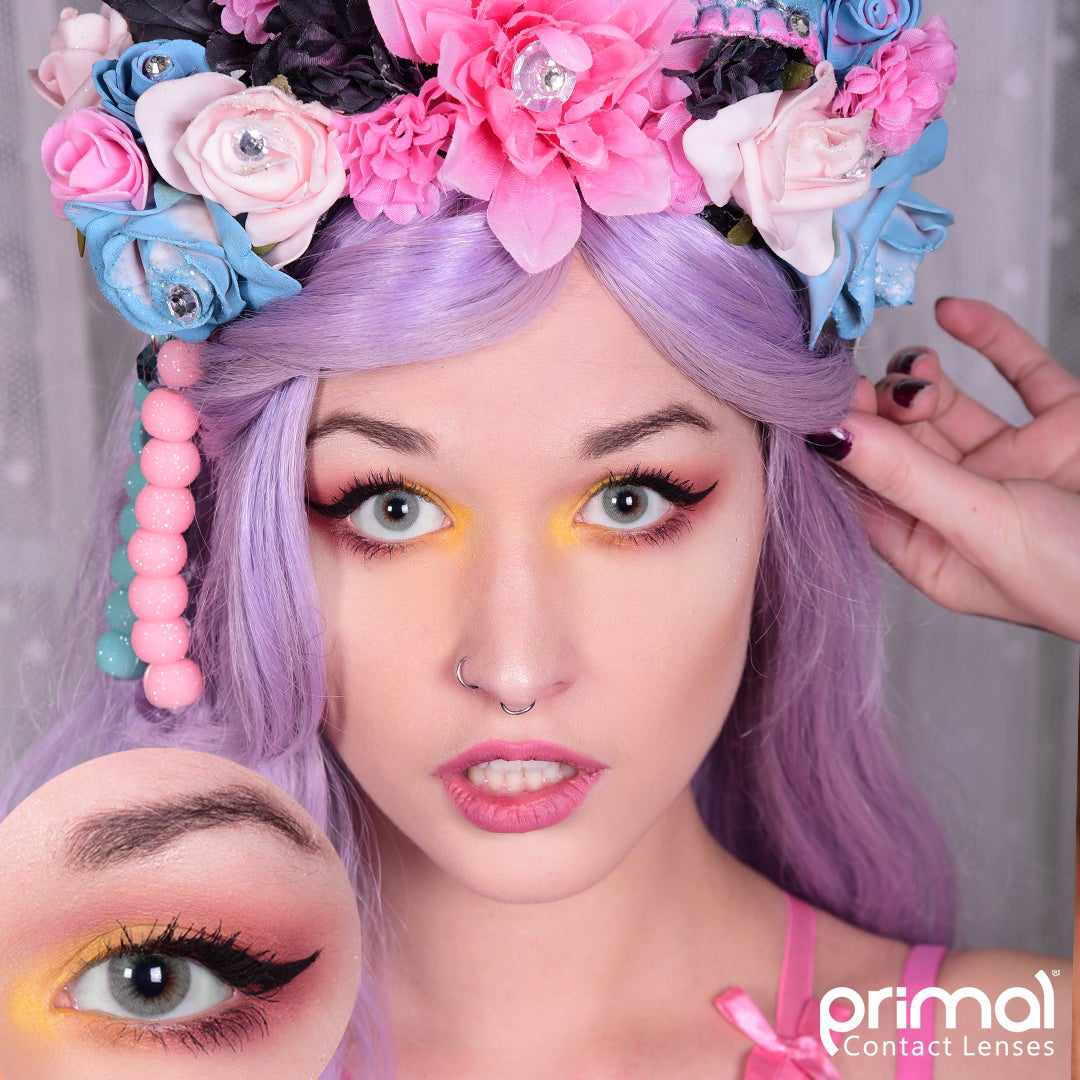 Green colored contact lenses, coloured contact lenses, color contacts, circle lens.