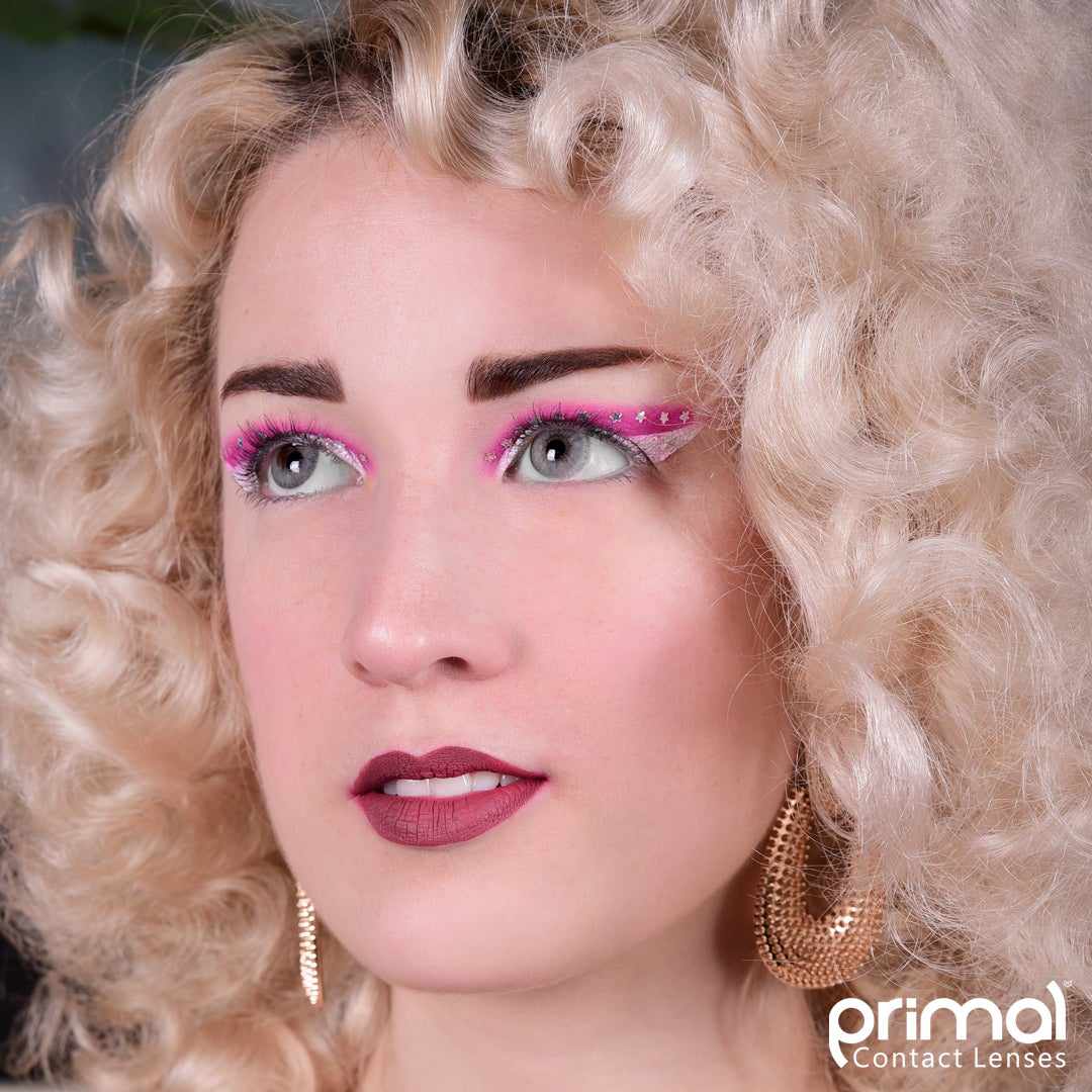 Grey colored contact lenses, coloured contact lenses, color contacts, circle lens.