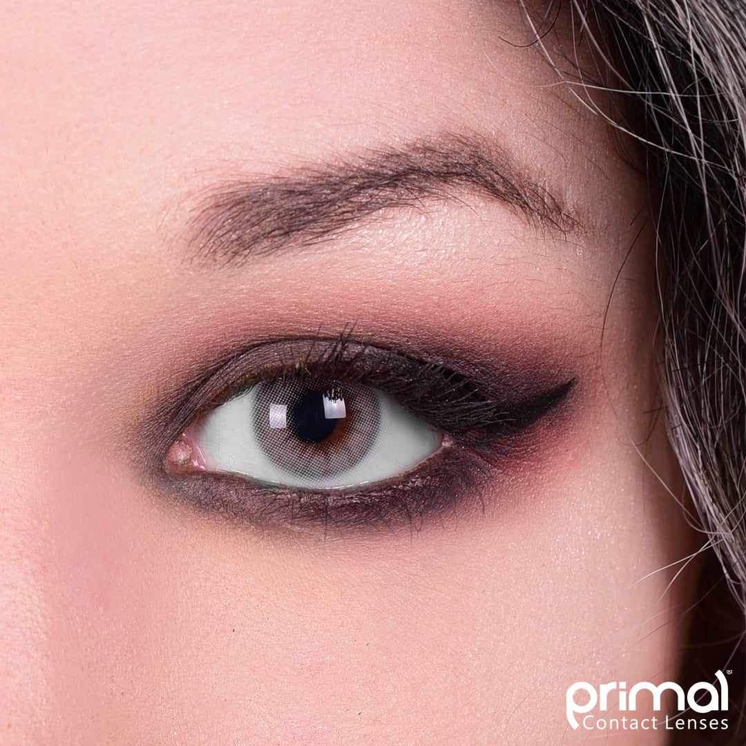 Grey colored contact lenses, coloured contact lenses, color contacts, circle lens.