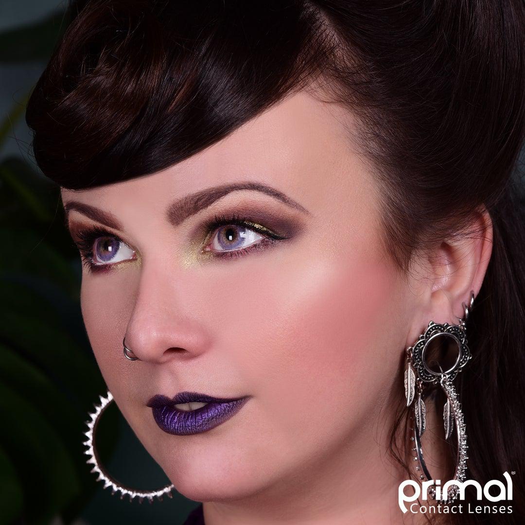 Purple colored contact lenses, coloured contact lenses, color contacts, circle lens.