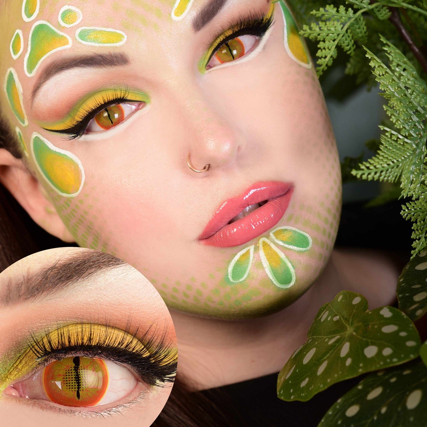 Yellow Colored contact lenses, Halloween Cosplay, color contacts, krazy lens, fancy lens, circle lens.