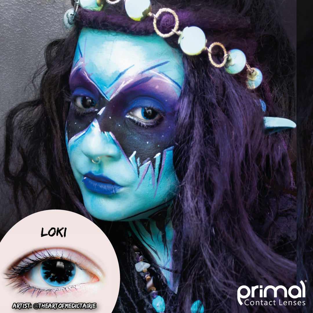 Marvel Loki Contact Lenses, Circle Blue Lenses