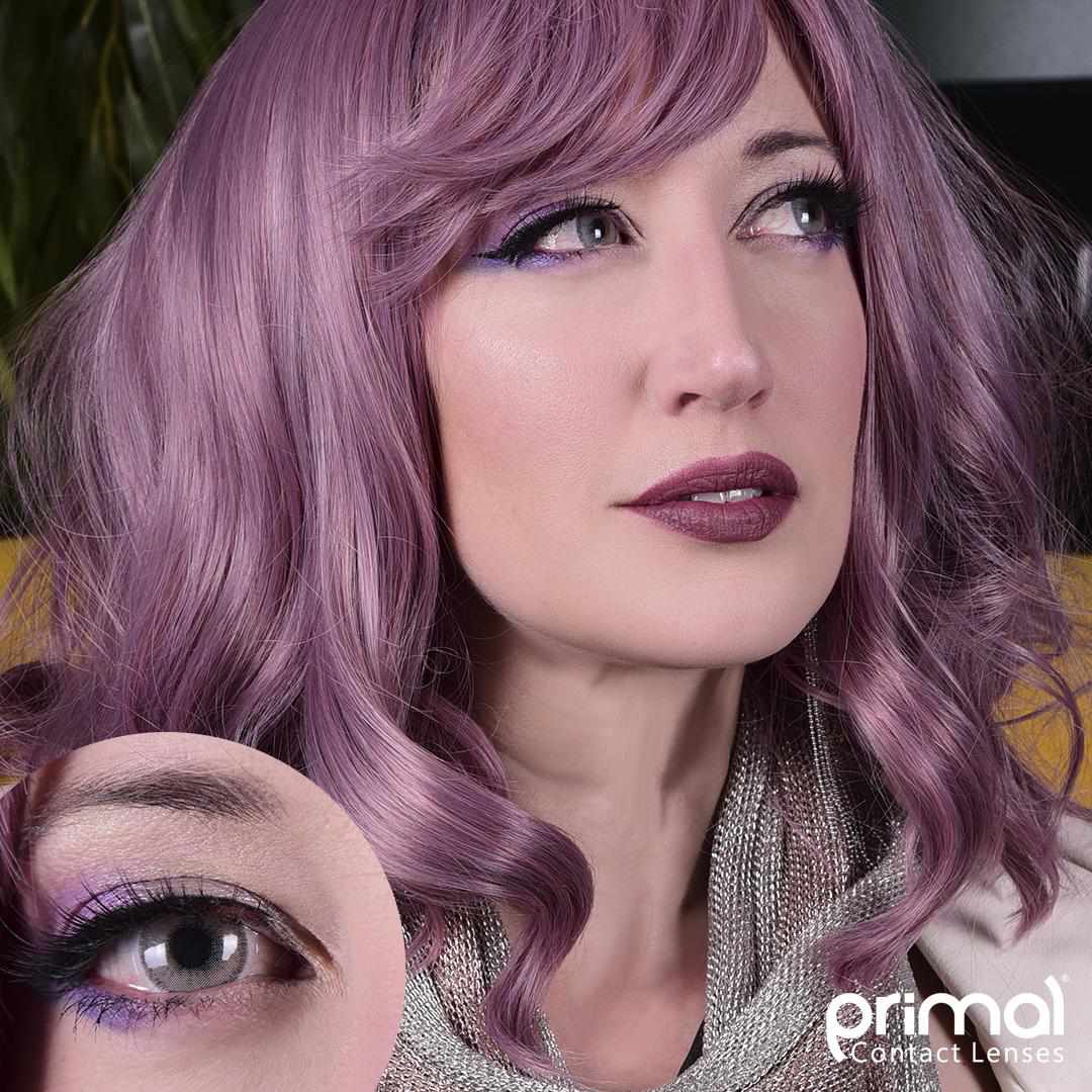 Grey colored contact lenses, coloured contact lenses, color contacts, circle lens.