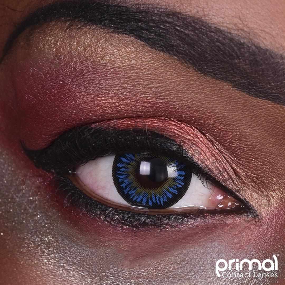 Blue colored contact lenses, coloured contact lenses, color contacts, circle lens.