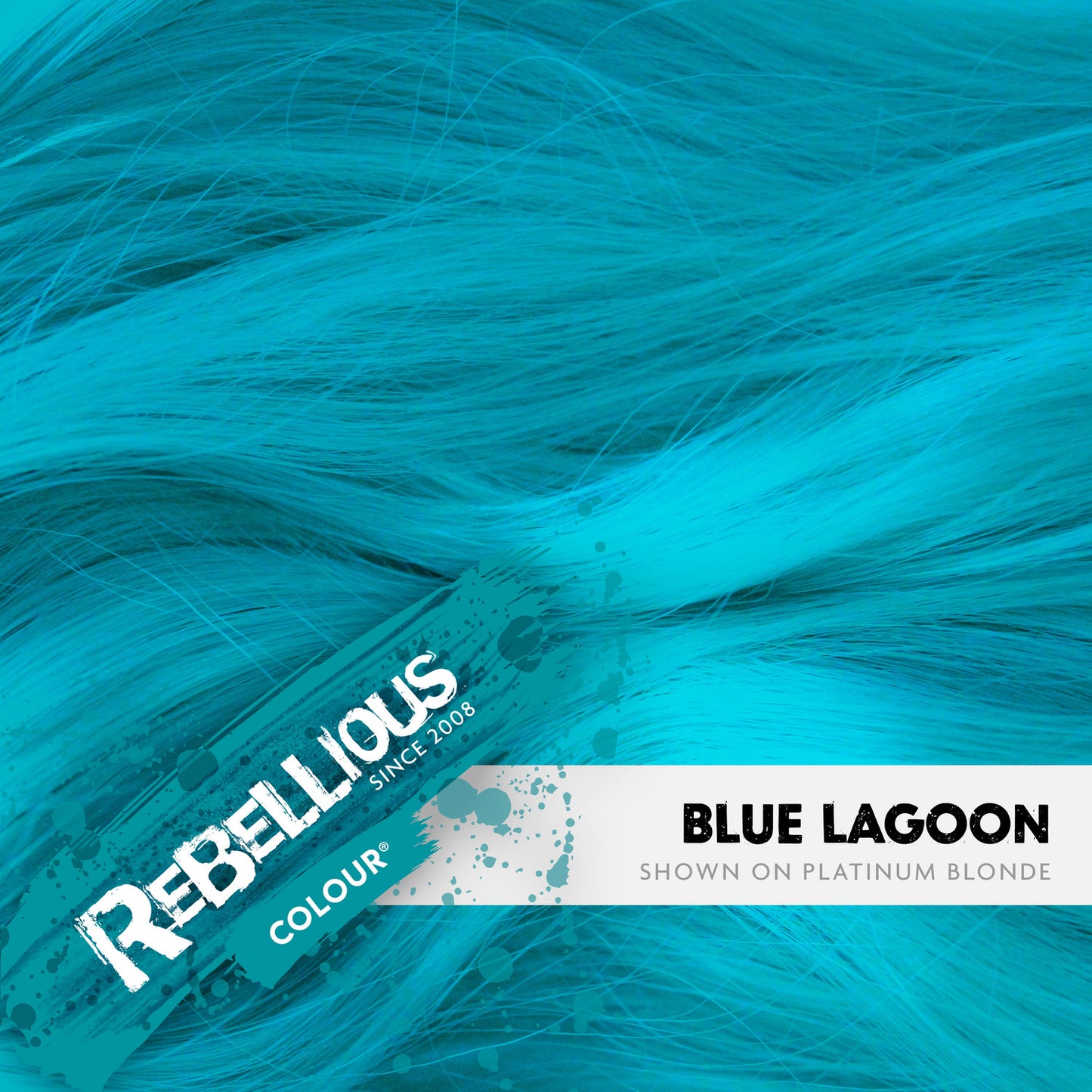 Rebellious Blue Lagoon Semi-Permanent Hair Dye 100ml