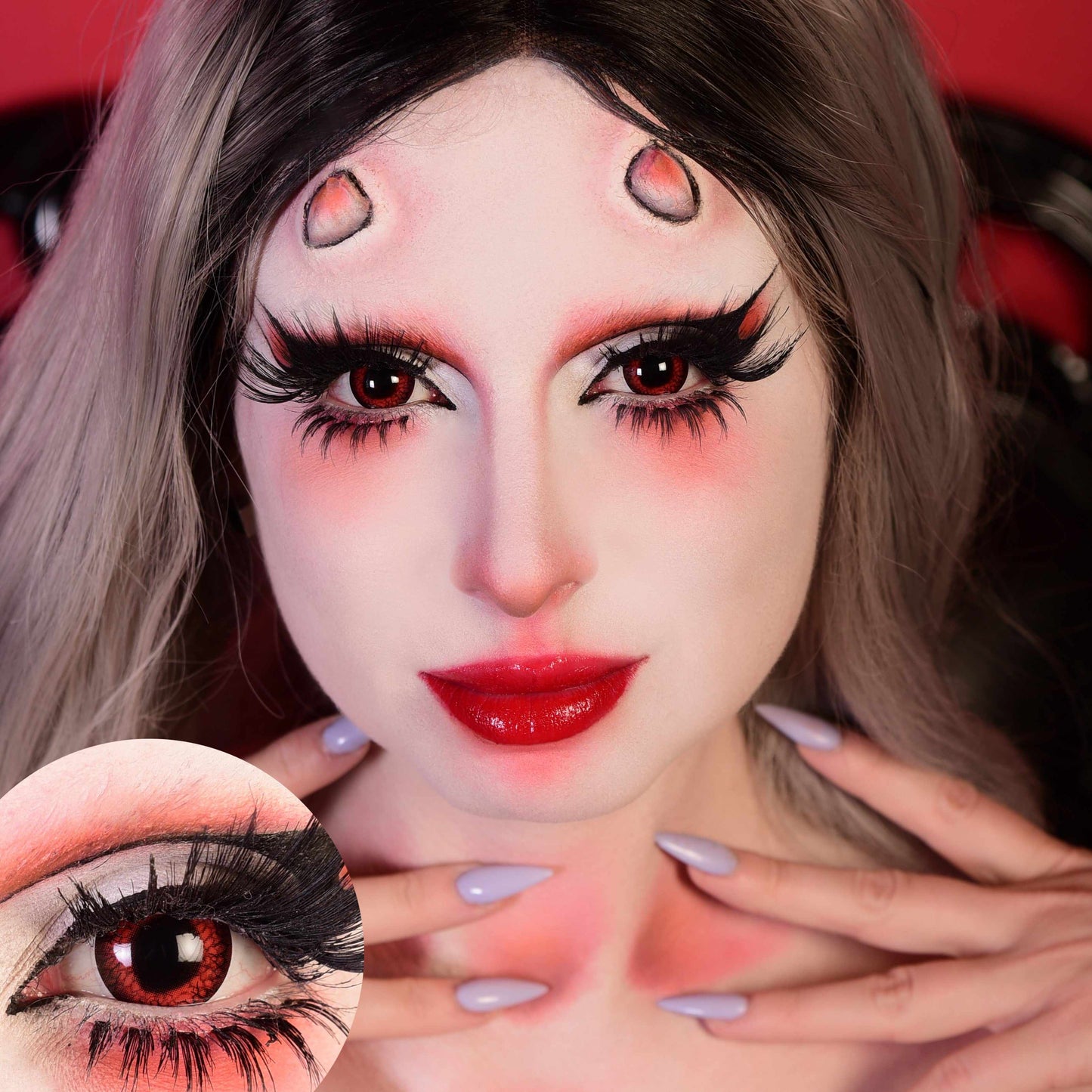 Red Reptile Contacts, Red Lizard Contacts