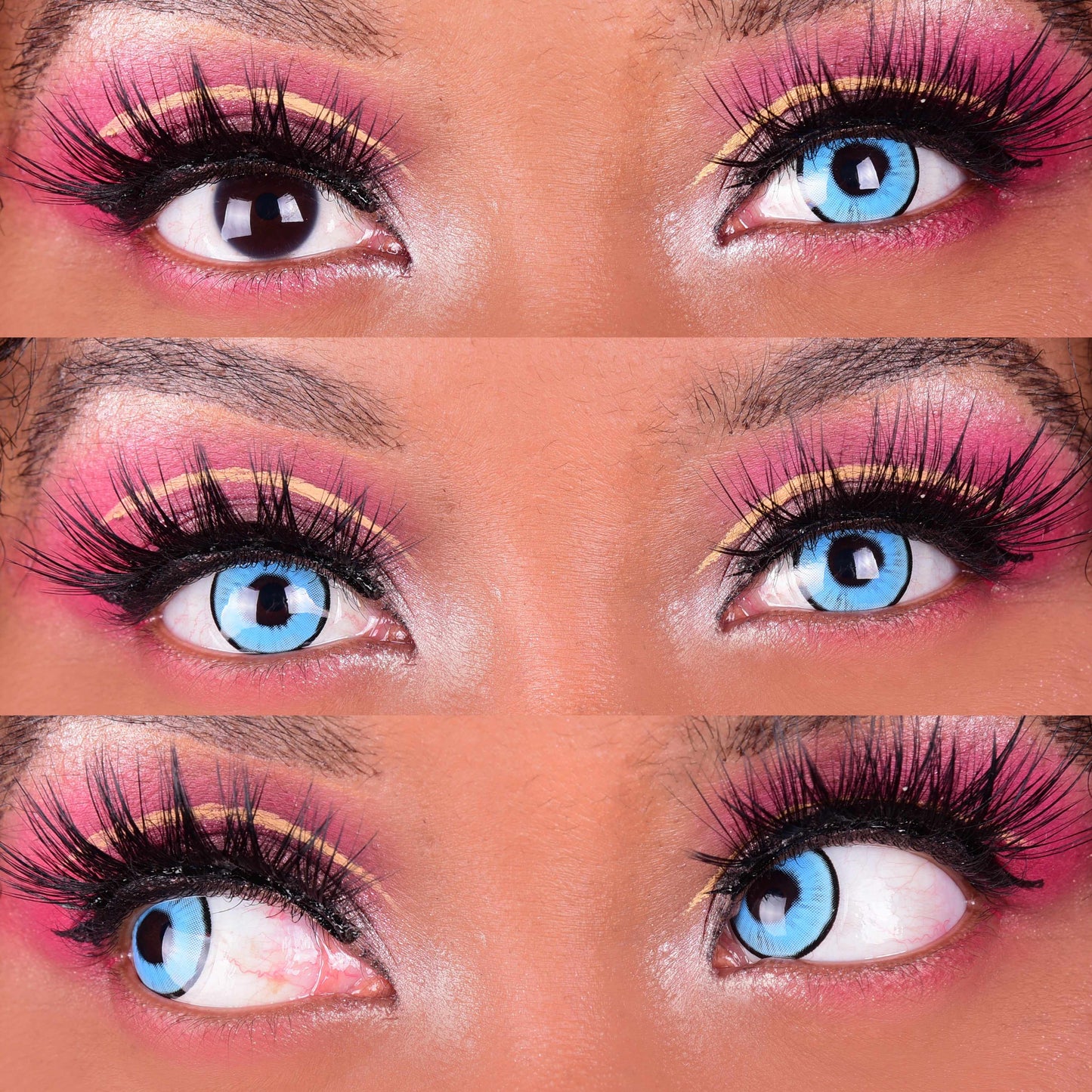 Super Hero blue Contacts, Blue Halloween Contacts