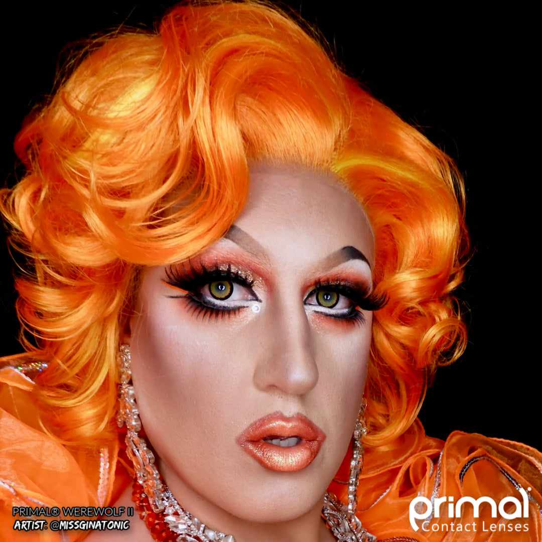 Orange Colored contact lenses, Halloween Cosplay, color contacts, krazy lens, fancy lens, circle lens.