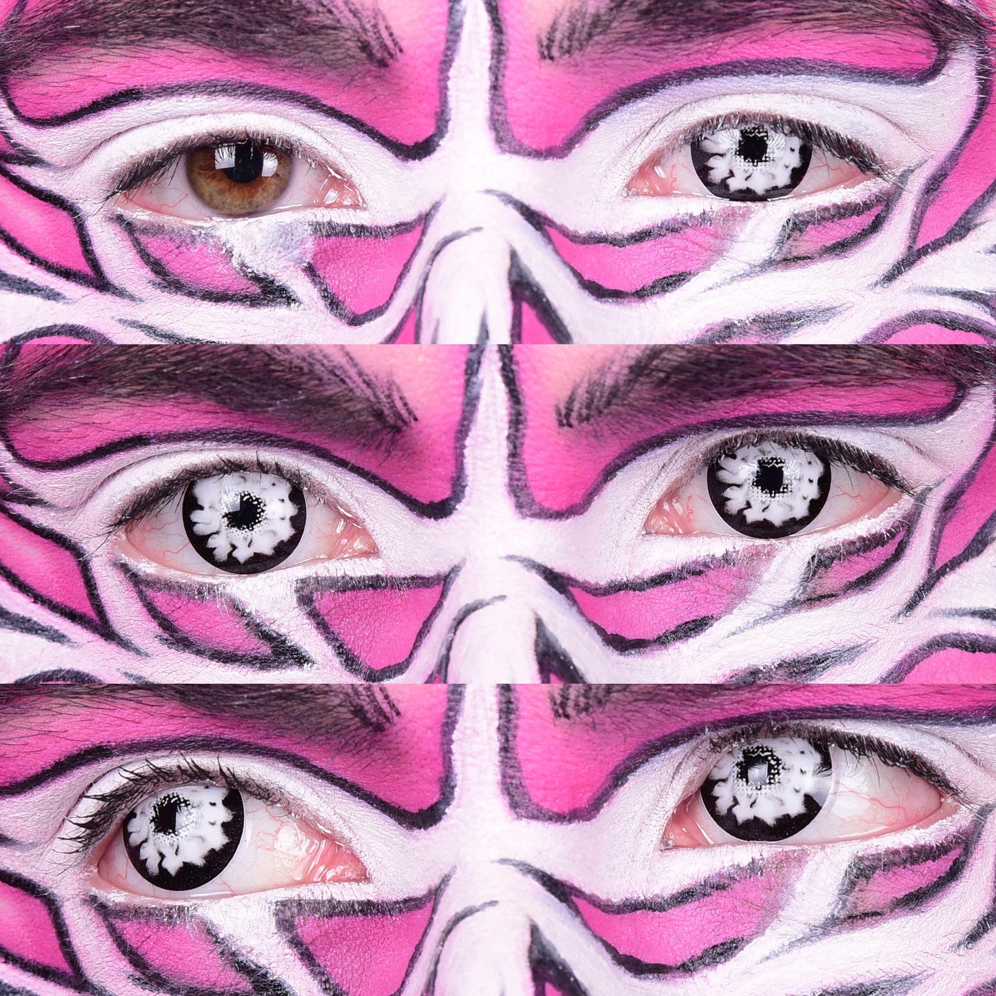 White Colored contact lenses, White Walker Halloween Contacts