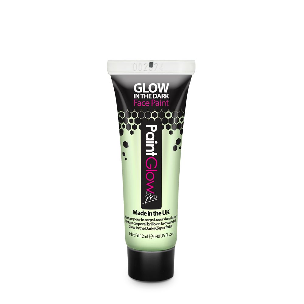 PaintGlow UV Glow In The Dark Face Paint Invisible 12ml