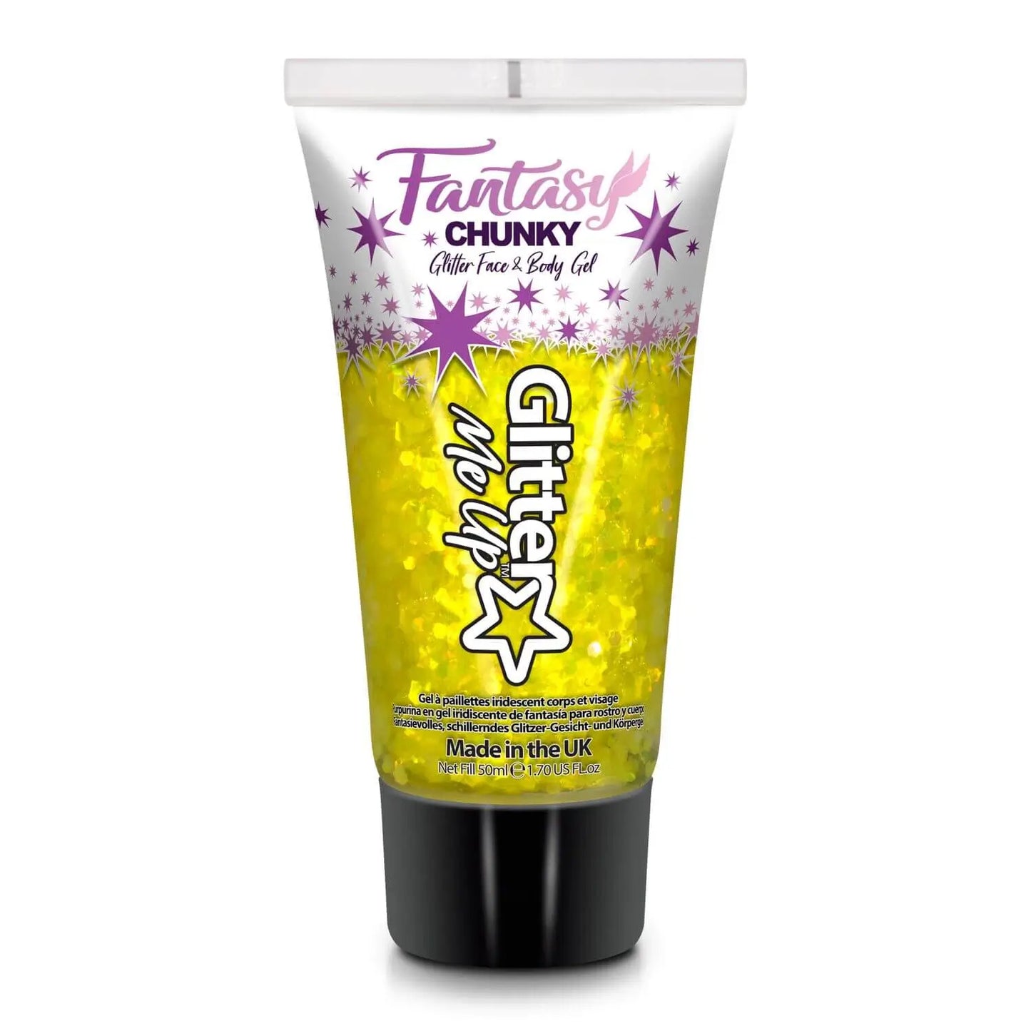 Glitter Me Up Iridescent Chunky Glitter Gel Golden Griffin 50ml