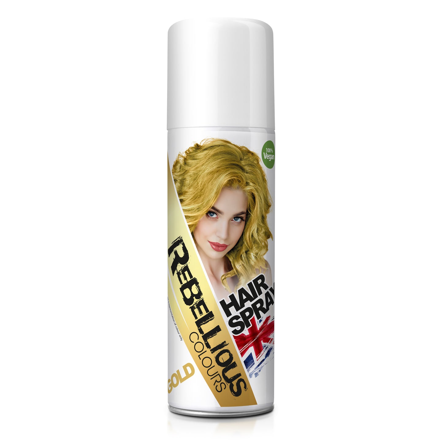 Rebellious Gold Color Washable Hair Spray 125ml