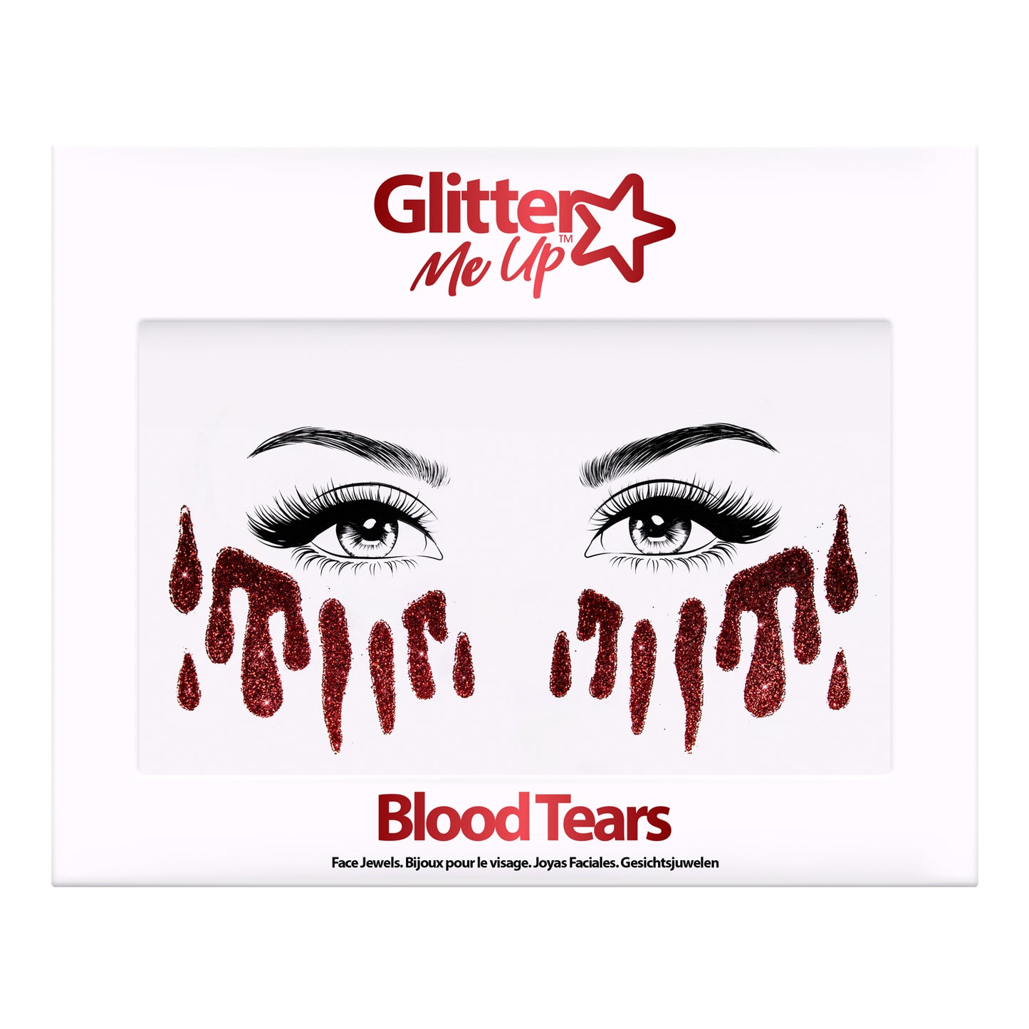 Fright Fest Tattoo Stickers Blood Glitter Tears