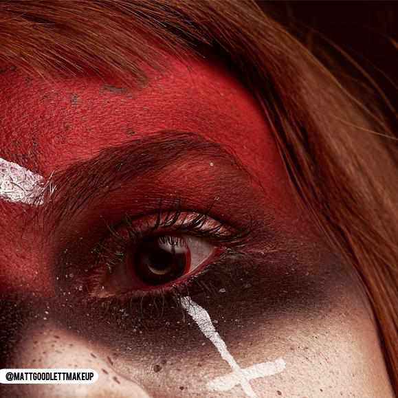 Red, Black Colored contact lenses, Halloween Cosplay, color contacts, krazy lens, fancy lens, circle lens.