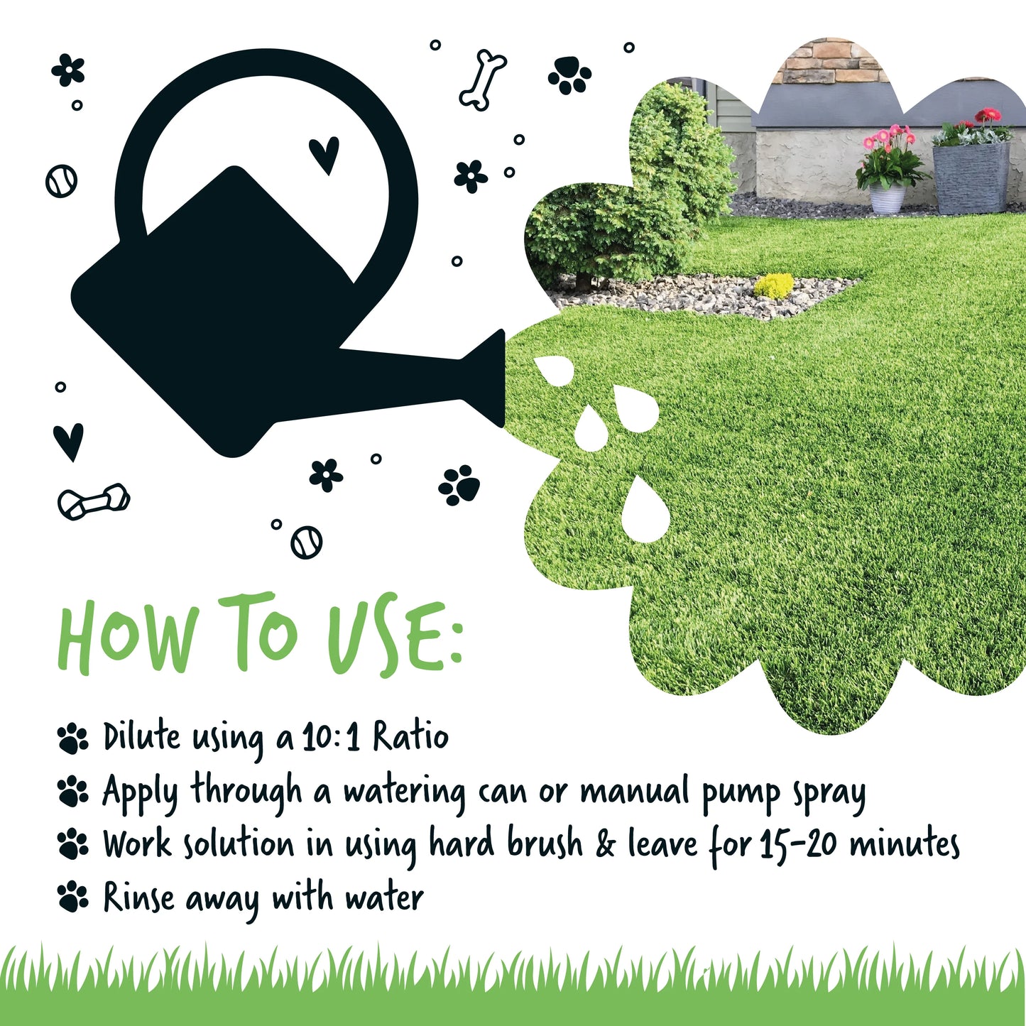 Bugalugs Artificial Grass Cleaner (Cut Grass Fragrance) 1 Litre