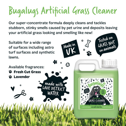 Bugalugs Artificial Grass Cleaner (Cut Grass Fragrance) 1 Litre