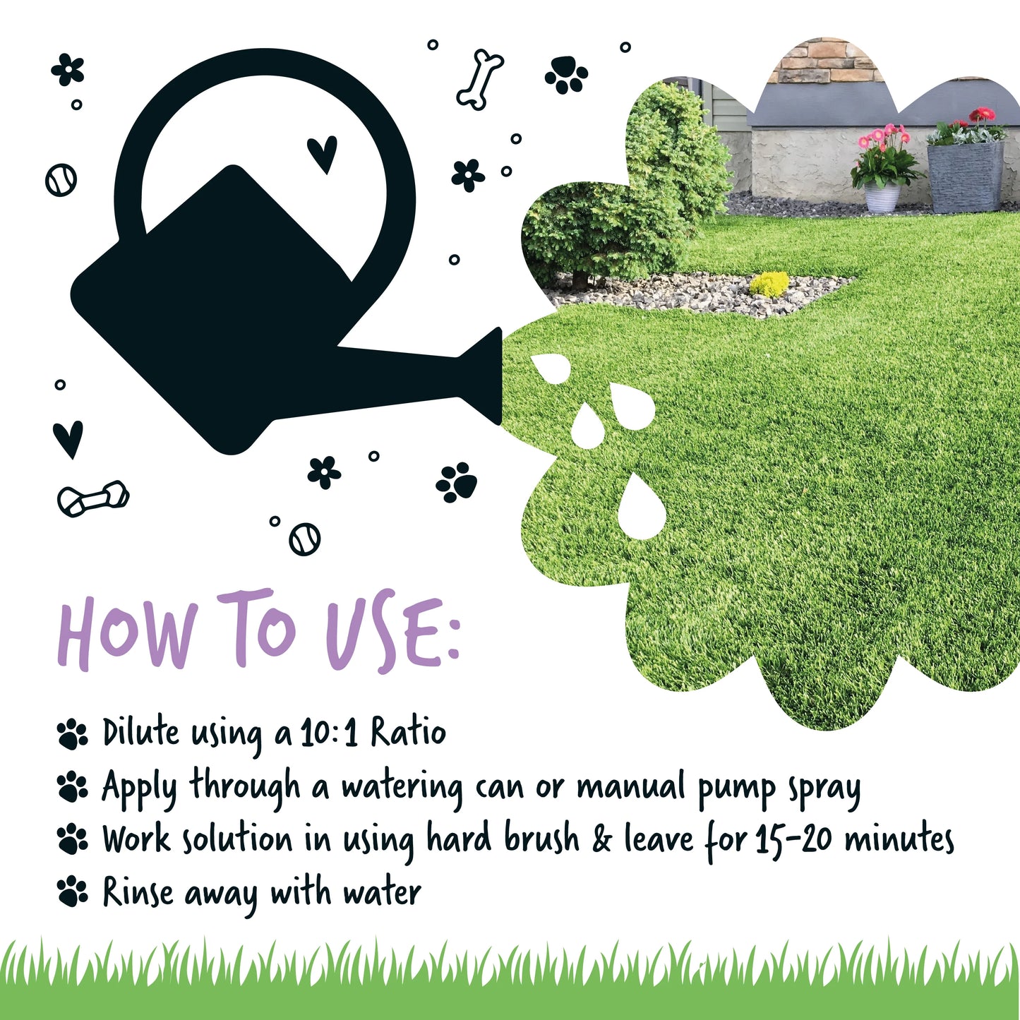 Bugalugs Artificial Grass Cleaner (Lavender Fragrance) 1 Litre