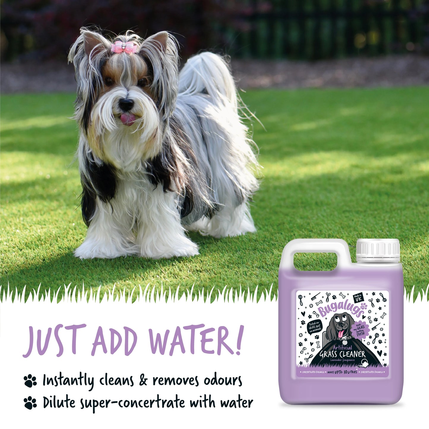 Bugalugs Artificial Grass Cleaner (Lavender Fragrance) 1 Litre