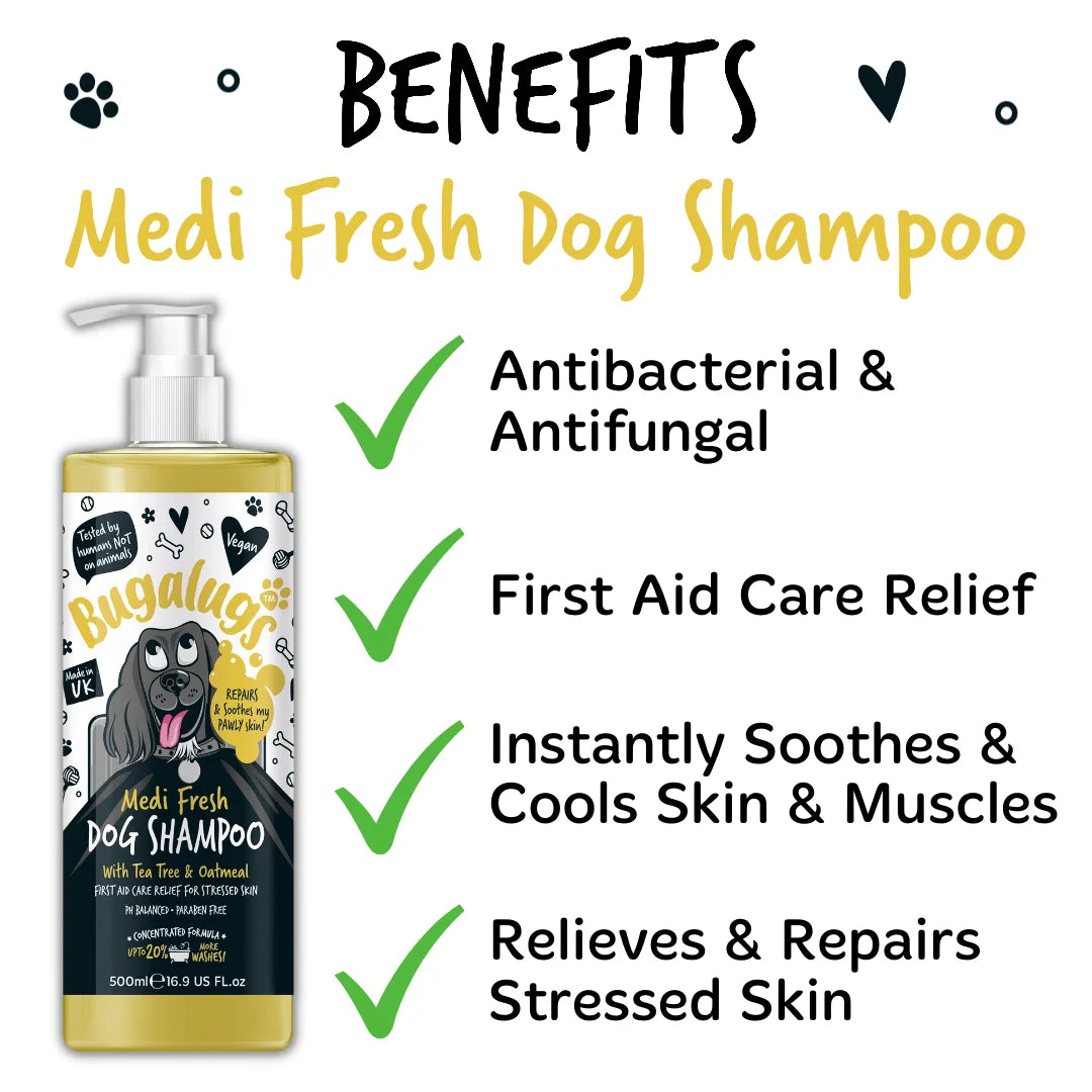 Bugalugs Medi Fresh Dog Shampoo 500ml