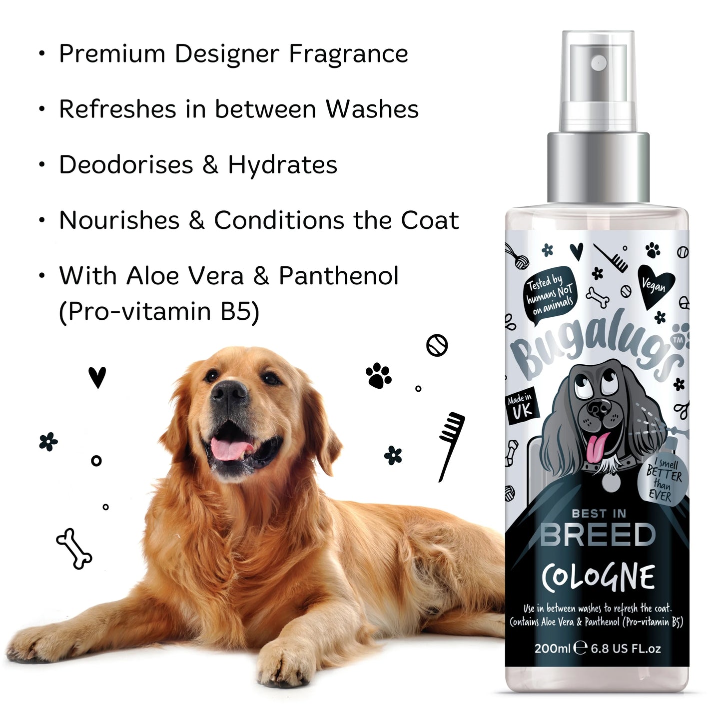 Bugalugs Best in Breed Dog Cologne 200ml