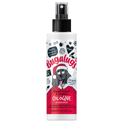 Bugalugs Christmas Dog Cologne (Roasted Chestnut & Cinnamon) 200ml