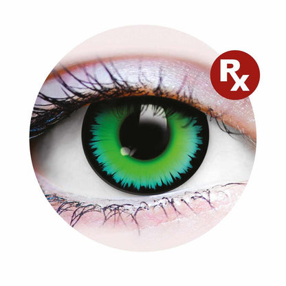 Green Colored contact lenses, Halloween Cosplay, color contacts, krazy lens, fancy lens, circle lens.