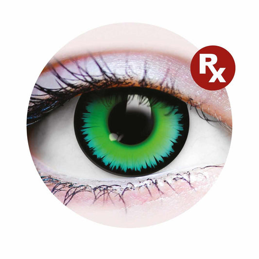 Green Colored contact lenses, Halloween Cosplay, color contacts, krazy lens, fancy lens, circle lens.