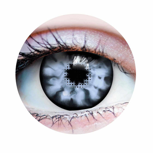 White Colored contact lenses, White Walker Halloween Contacts