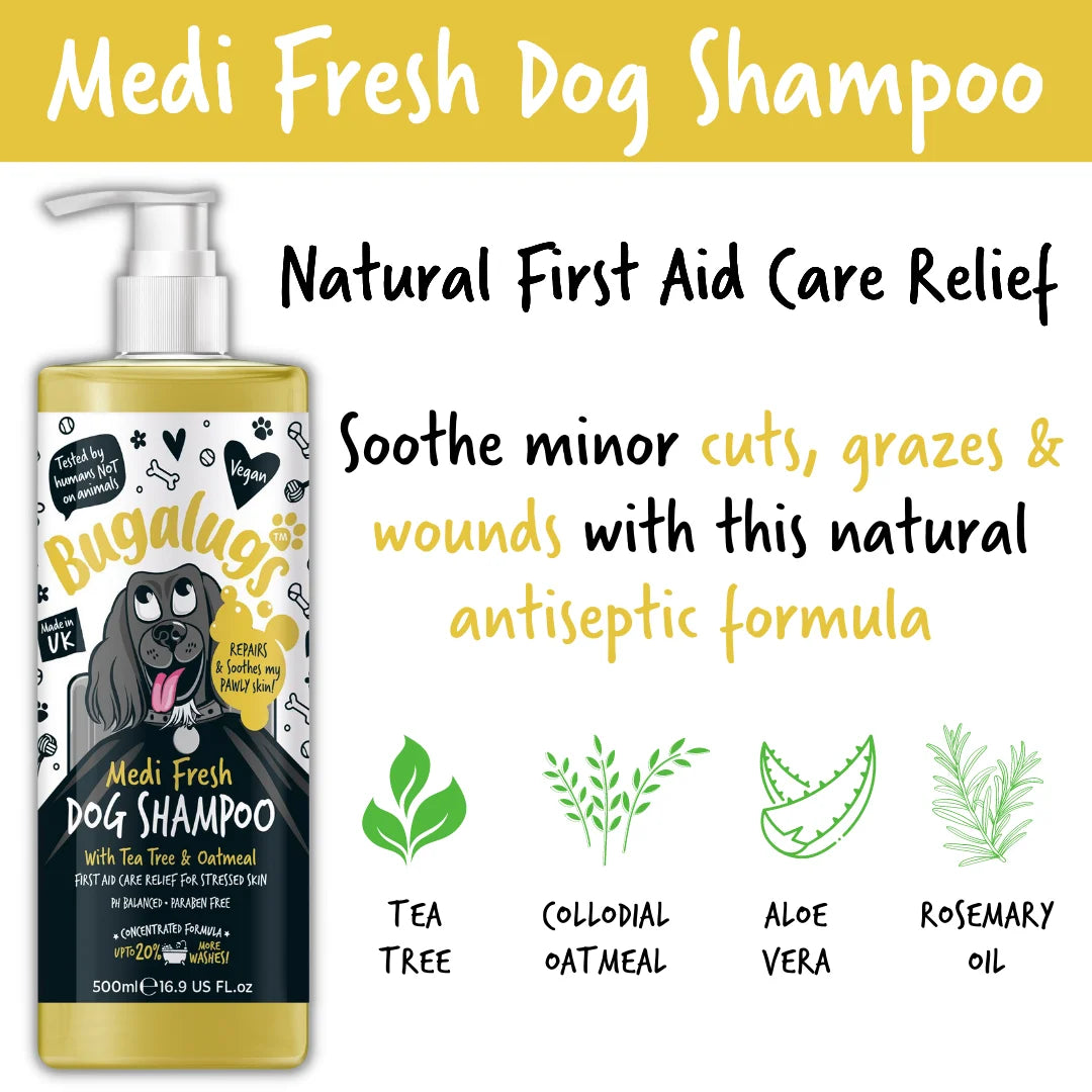 Bugalugs Medi Fresh Dog Shampoo 500ml