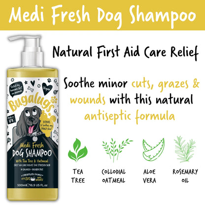 Bugalugs Medi Fresh Dog Shampoo 500ml