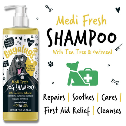 Bugalugs Medi Fresh Dog Shampoo 500ml