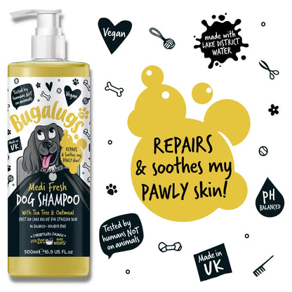 Bugalugs Medi Fresh Dog Shampoo 500ml