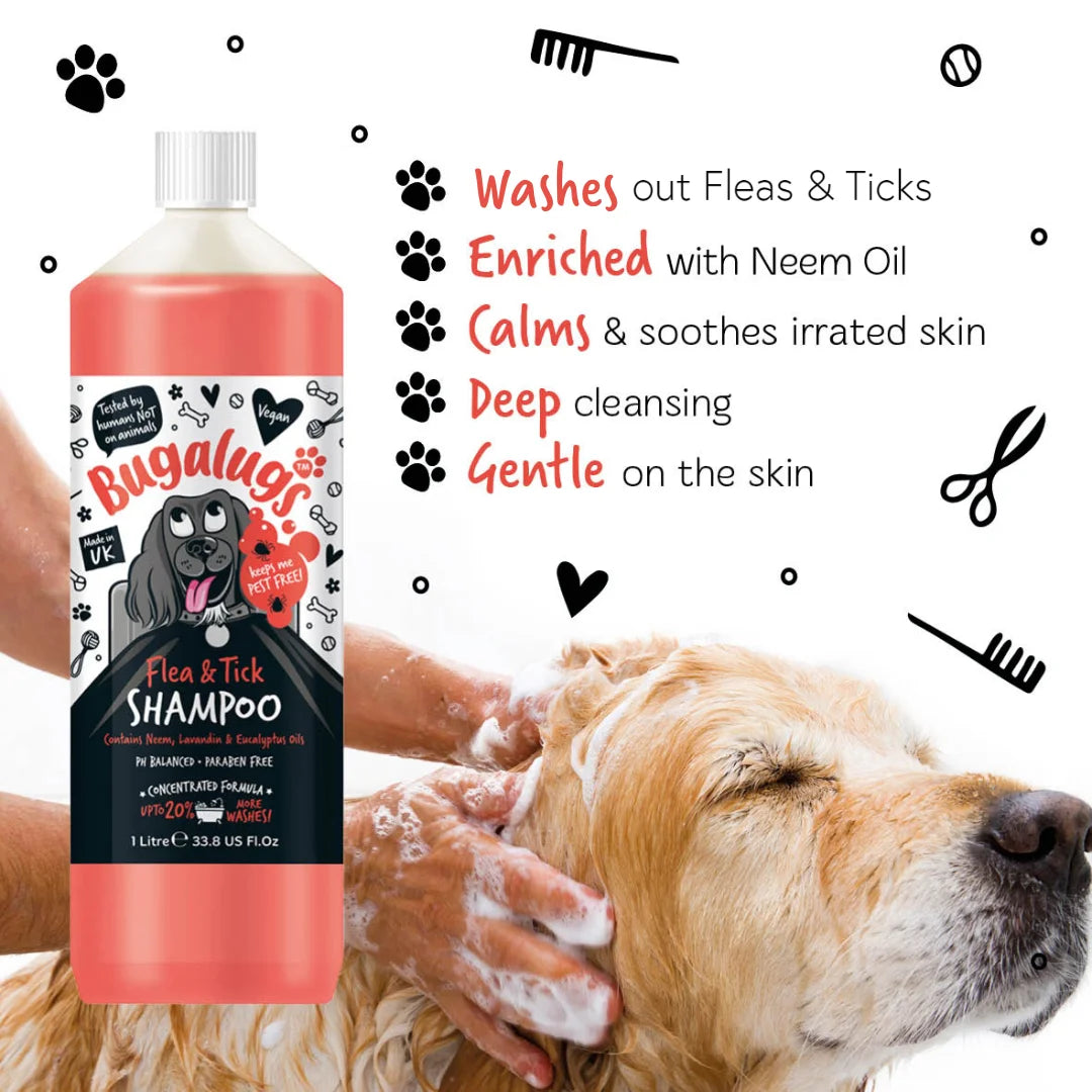 Bugalugs Flea & Tick Dog Shampoo 250ml