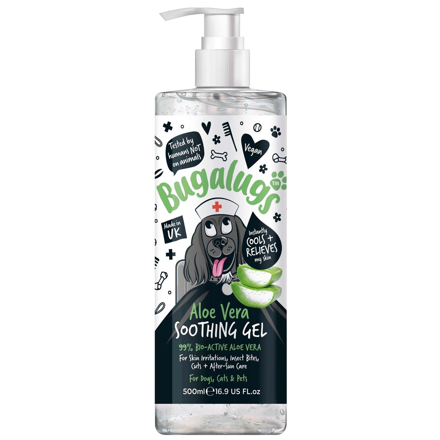 Bugalugs Aloe Vera Soothing Gel 500ml