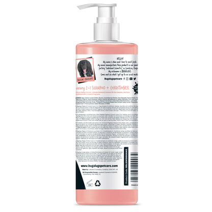 Bugalugs 2 in 1 Papaya & Coconut Dog Shampoo 500ml