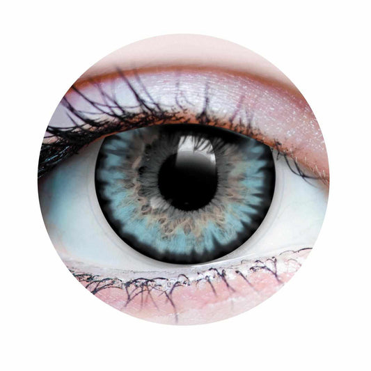 Blue colored contact lenses, coloured contact lenses, color contacts, circle lens.